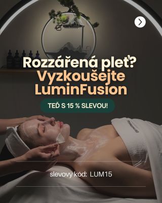 Dopřejte své pleti okamžité rozjasnění. LuminFusion spojuje exfoliaci, LED terapii a intenzivní hydrataci v jediné šetrné...